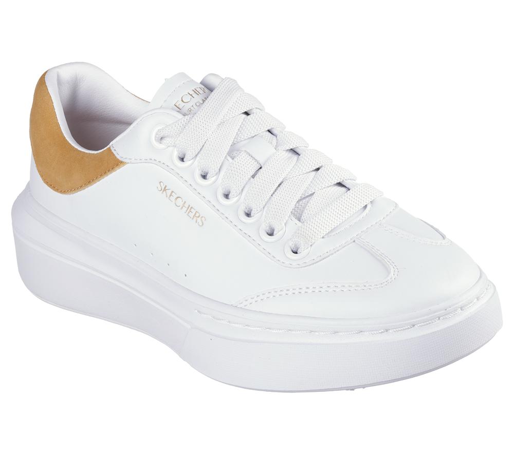 Women Skechers Cordova Classic Sneakers White / Tan  USA |  9308-SLRYT