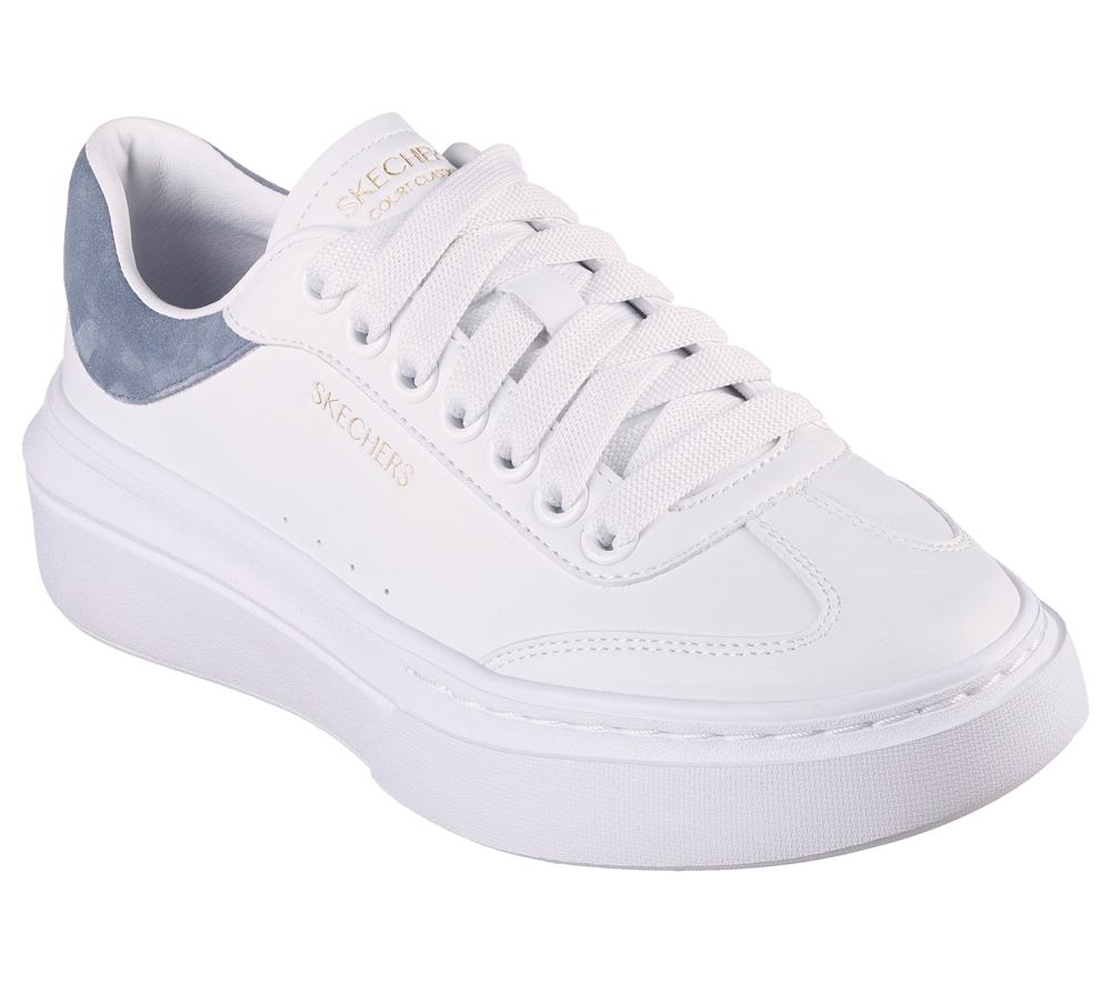 Women Skechers Cordova Classic Sneakers White / Blue  USA |  1269-RPBQS