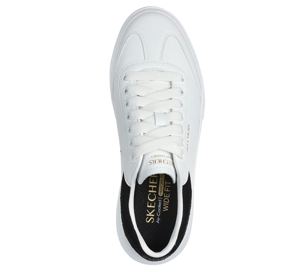 Women Skechers Cordova Classic Sneakers White / Black  USA |  6407-TRZAH