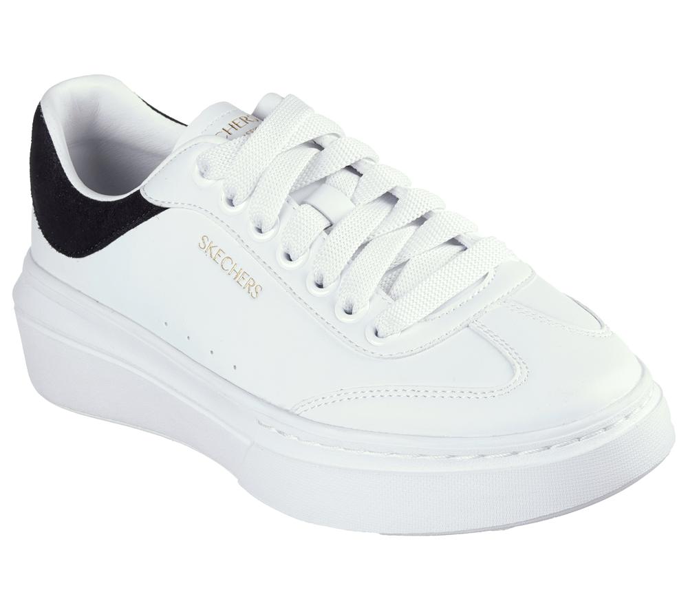 Women Skechers Cordova Classic Sneakers White / Black  USA |  6407-TRZAH