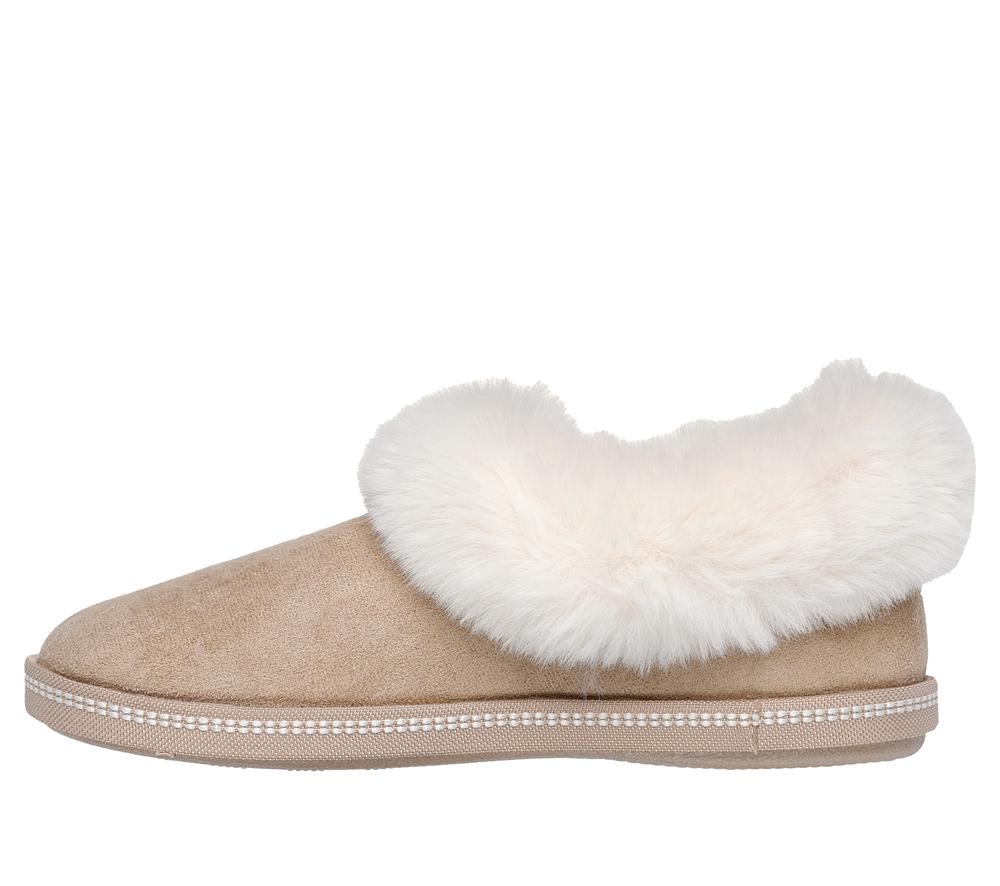 Women Skechers Cozy Campfire - Winter Nights Slip On Shoes Sand Khaki  USA |  4321-KCIXH