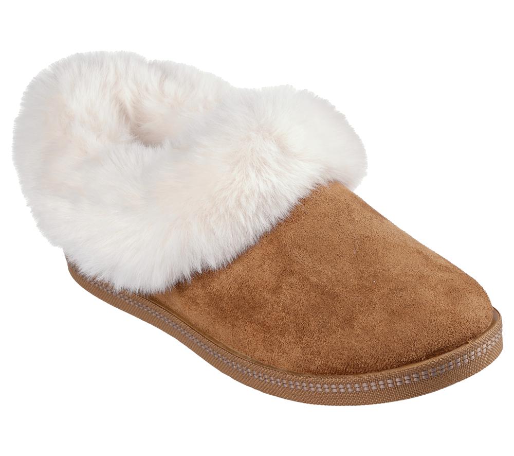 Women Skechers Cozy Campfire - Winter Nights Slip On Shoes Chestnut Brown  USA |  6942-VUMRE