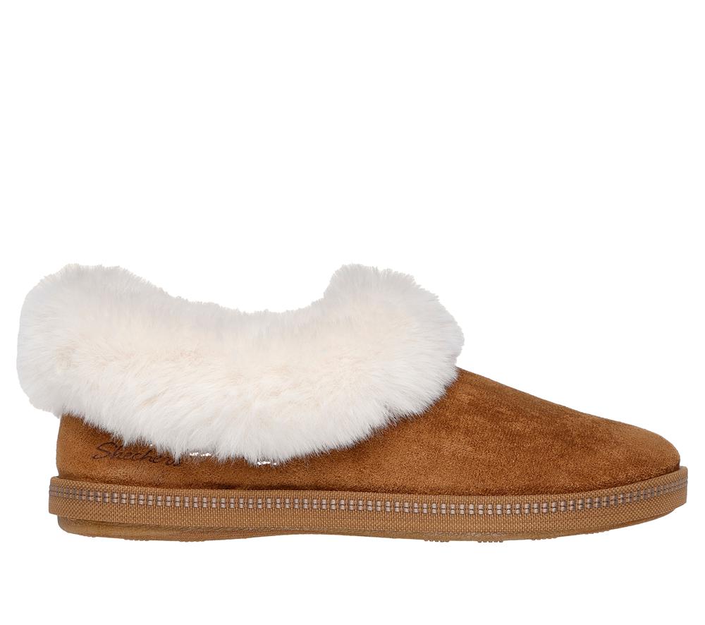 Women Skechers Cozy Campfire - Winter Nights Slip On Shoes Chestnut Brown  USA |  6942-VUMRE
