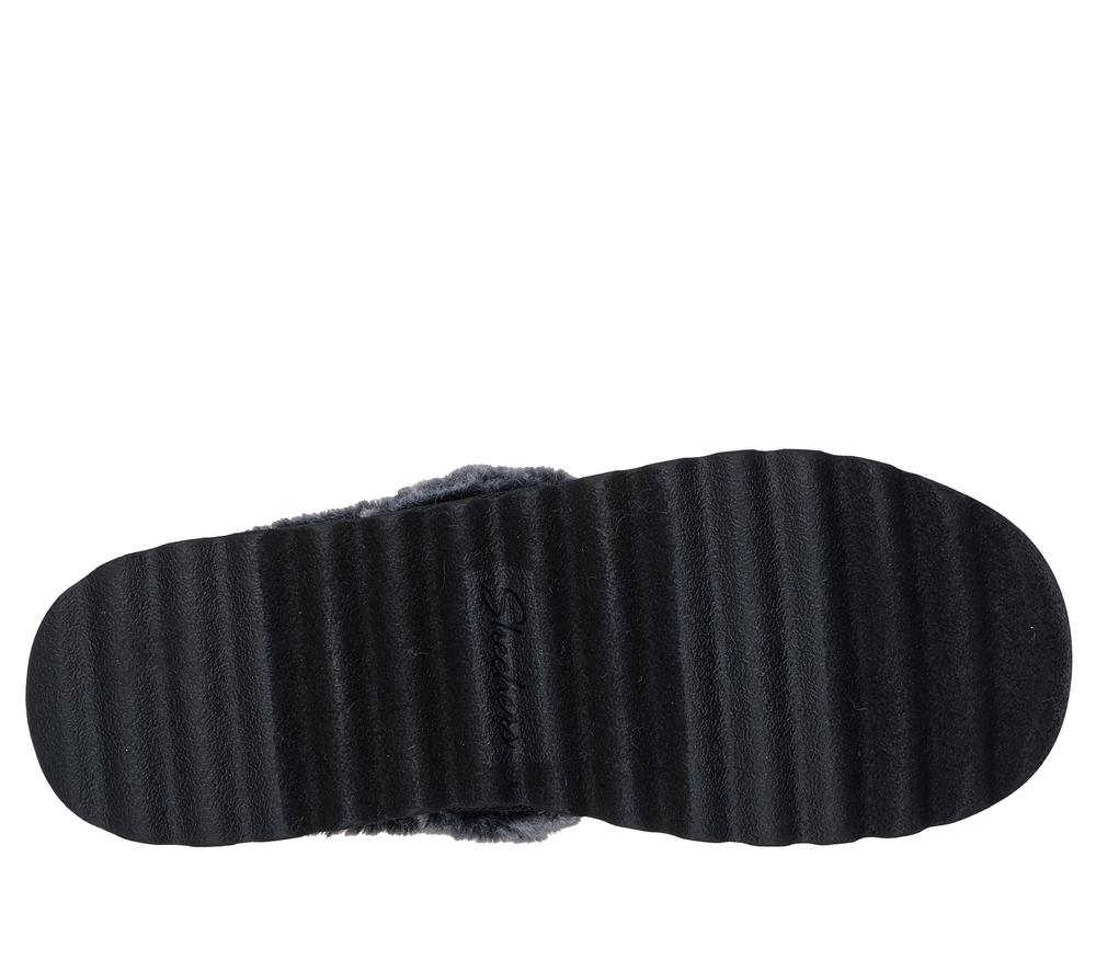 Women Skechers Cozy Up Slip On Shoes Black  USA |  3245-TQPKL