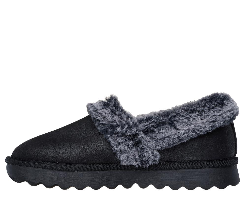 Women Skechers Cozy Up Slip On Shoes Black  USA |  3245-TQPKL