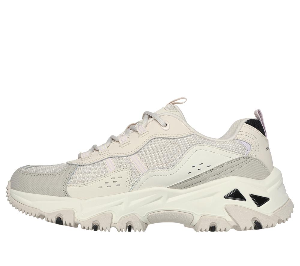 Women Skechers D'Lites Hiker Lace Up Shoes Natural / Multicolor  USA |  3190-BHIXP