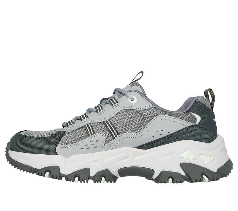 Women Skechers D'Lites Hiker Sneakers Green / Multicolor  USA |  2908-RYKZF