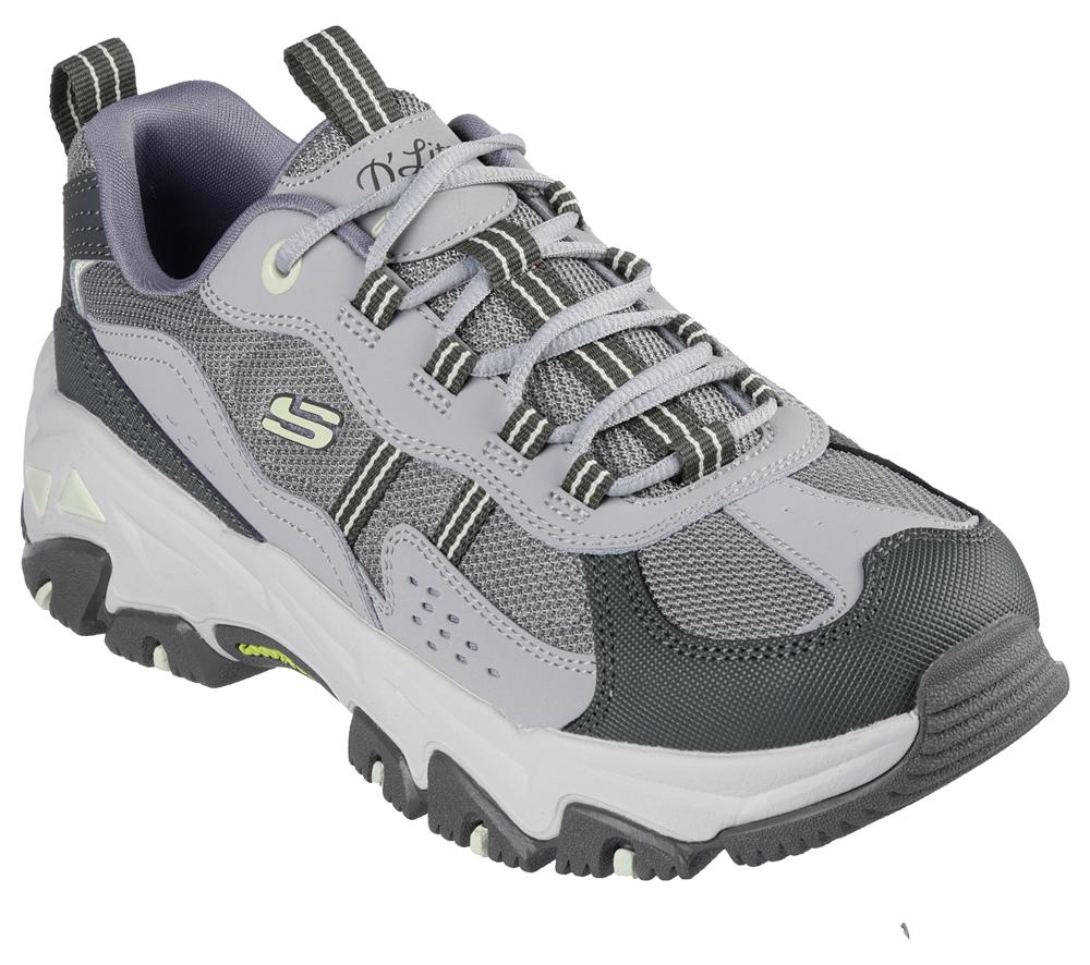 Women Skechers D'Lites Hiker Sneakers Green / Multicolor  USA |  2908-RYKZF