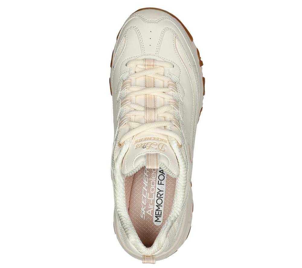 Women Skechers D'Lites - Good Neutral Sneakers Off White  USA |  3286-PRTLY