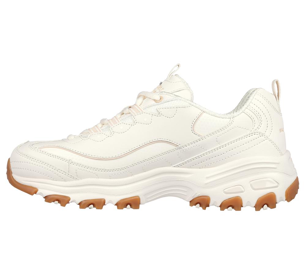 Women Skechers D'Lites - Good Neutral Sneakers Off White  USA |  3286-PRTLY