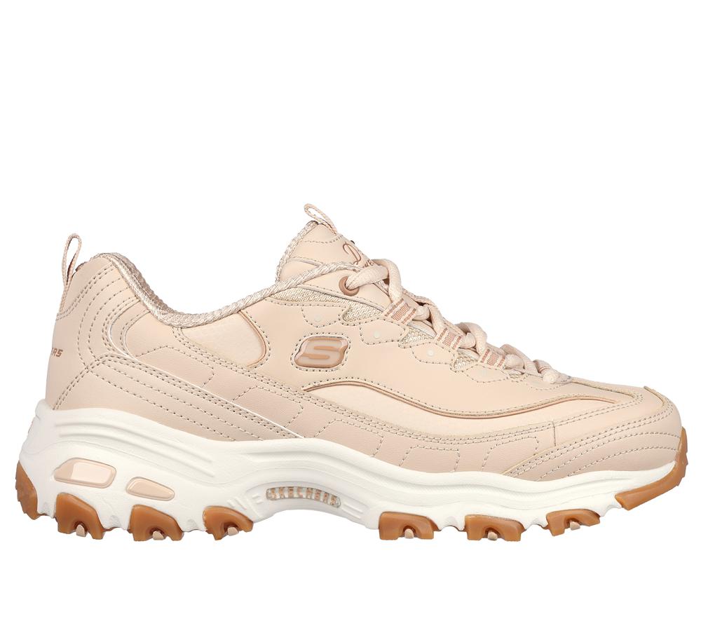 Women Skechers D\'Lites - Good Neutral Sneakers Natural White  USA |  5071-JNHXM