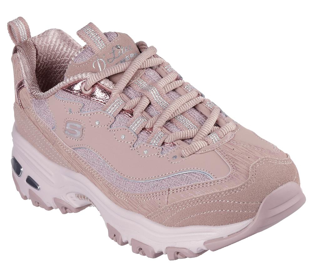 Women Skechers D'Lites - Reflections Sneakers Mauve / Multicolor  USA |  8562-XWJNY