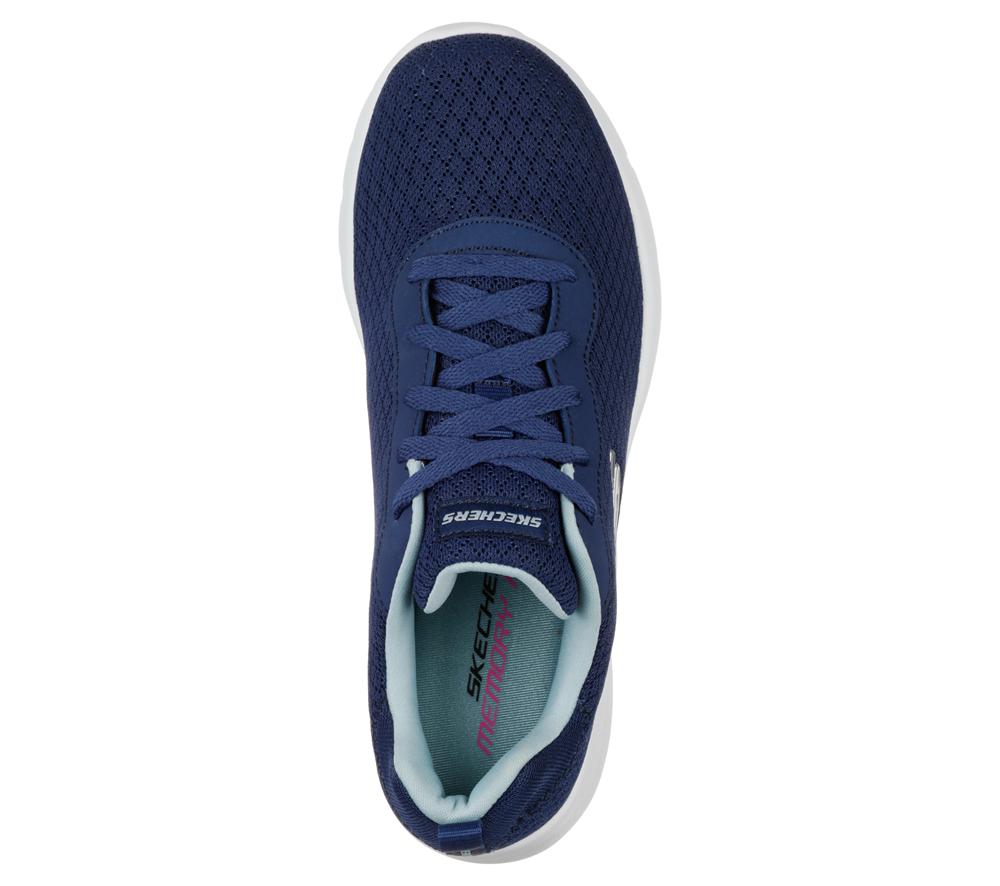 Women Skechers Dynamight 2.0 - Eye to Eye Lace Up Shoes Navy / Light Blue  USA |  4683-IRDBH