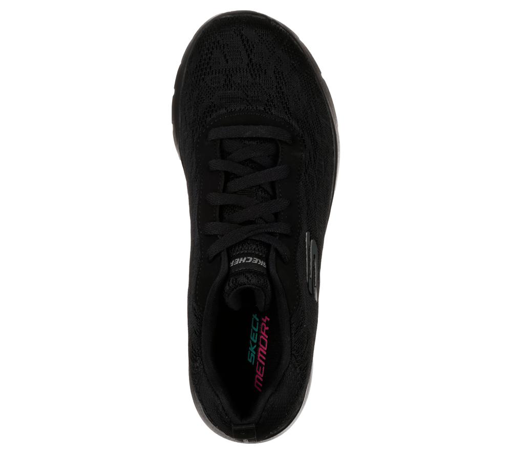 Women Skechers Dynamight 2.0 - Homespun Sneakers Black  USA |  4291-XYCZI