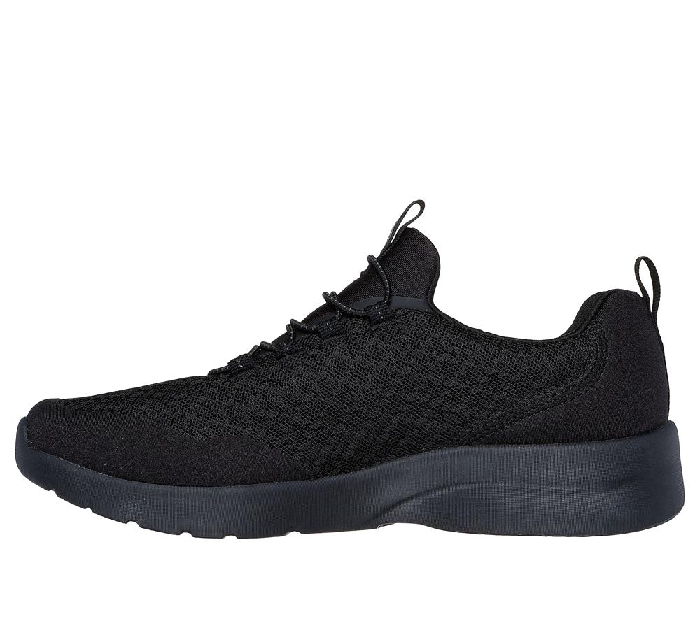 Women Skechers Dynamight 2.0 - Real Smooth Slip On Shoes Black  USA |  0652-GONEC
