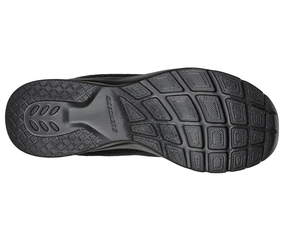 Women Skechers Dynamight 2.0 - Social Orbit Slip On Shoes Black  USA |  5132-FUGWA