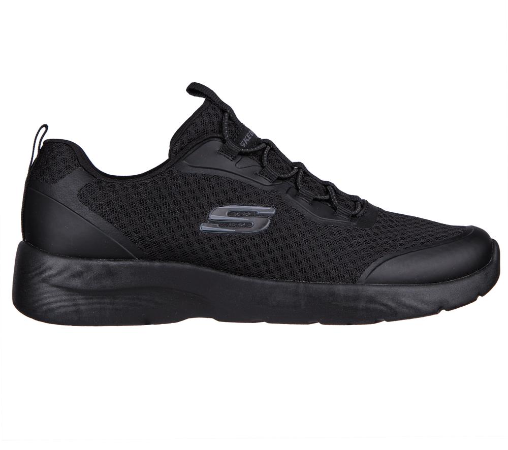 Women Skechers Dynamight 2.0 - Social Orbit Slip On Shoes Black  USA |  5132-FUGWA