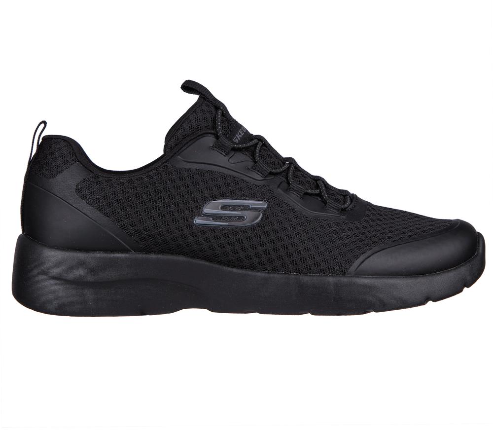 Women Skechers Dynamight 2.0 - Social Orbit Slip On Shoes Black  USA |  5132-FUGWA