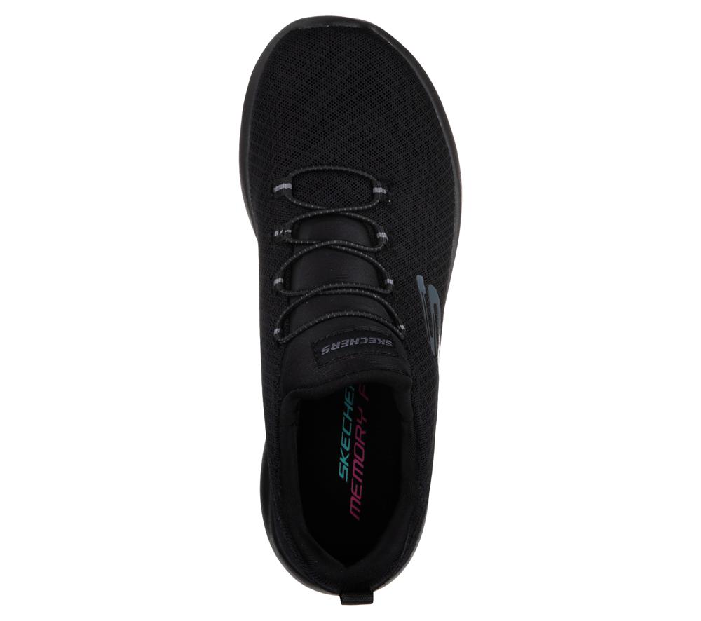 Women Skechers Dynamight Sneakers Black  USA |  5142-RDWVH