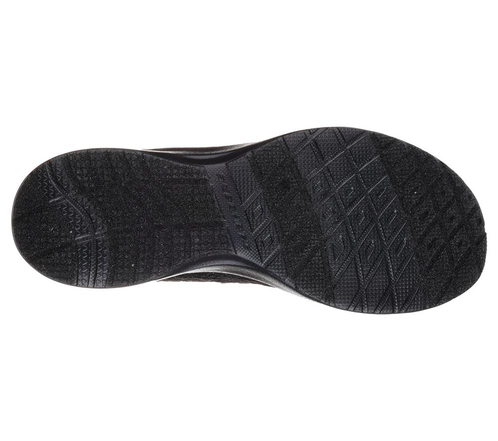 Women Skechers Dynamight - Blissful Lace Up Shoes Black  USA |  1528-SPYZX