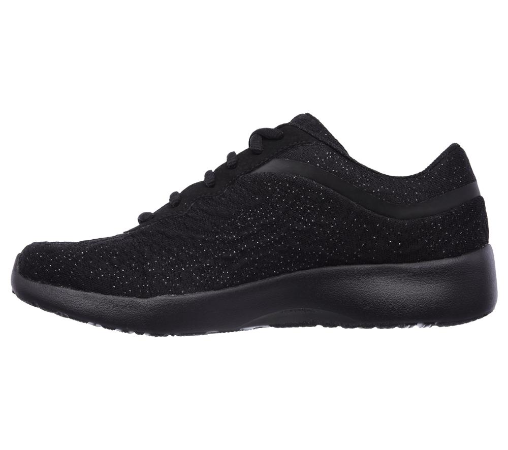 Women Skechers Dynamight - Blissful Lace Up Shoes Black  USA |  1528-SPYZX