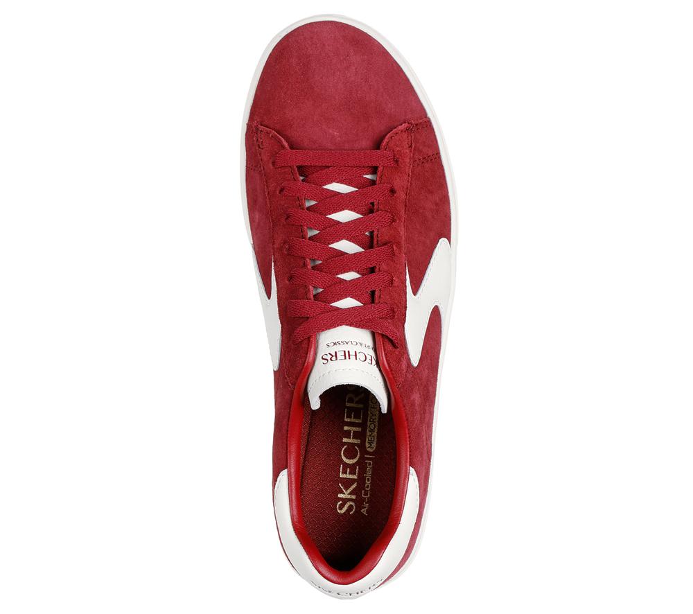 Women Skechers Eden LX - Rich Tones Lace Up Shoes Burgundy  USA |  7856-DHCME