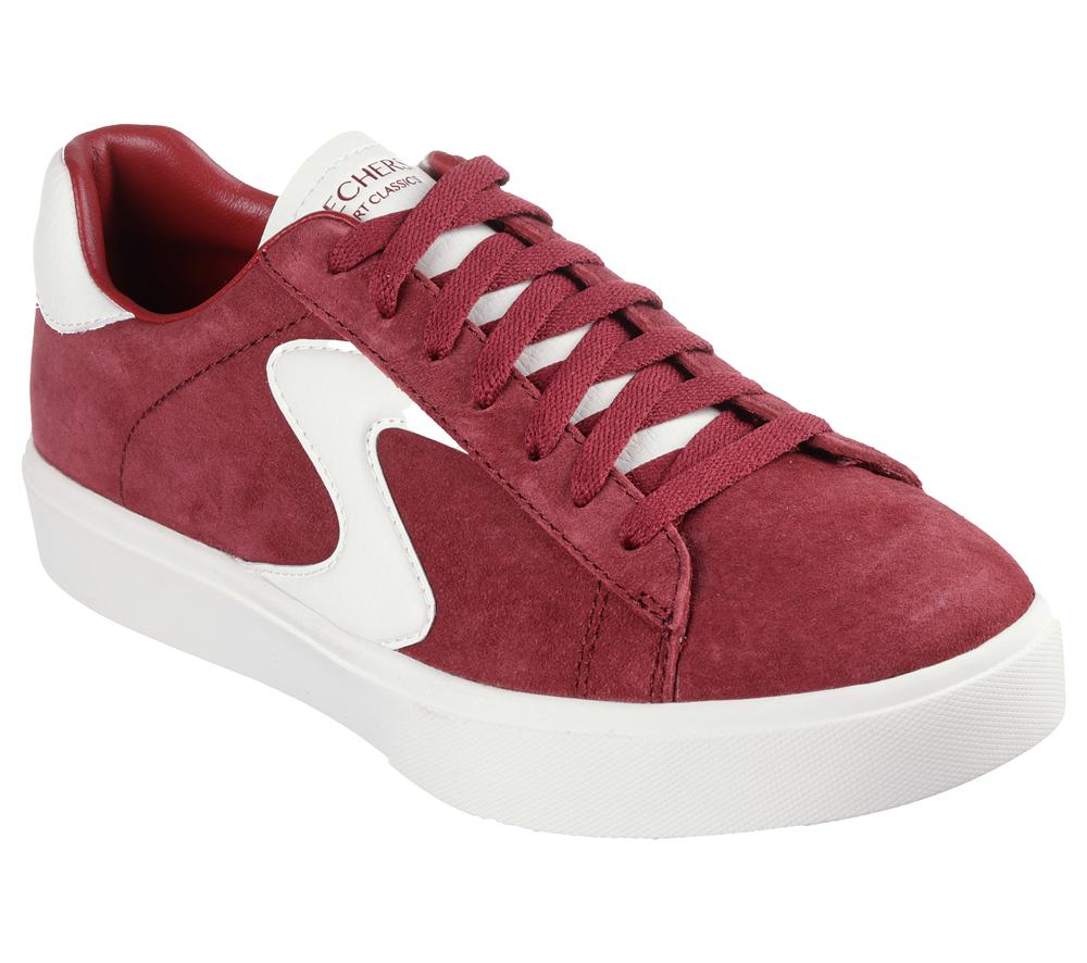 Women Skechers Eden LX - Rich Tones Lace Up Shoes Burgundy  USA |  7856-DHCME