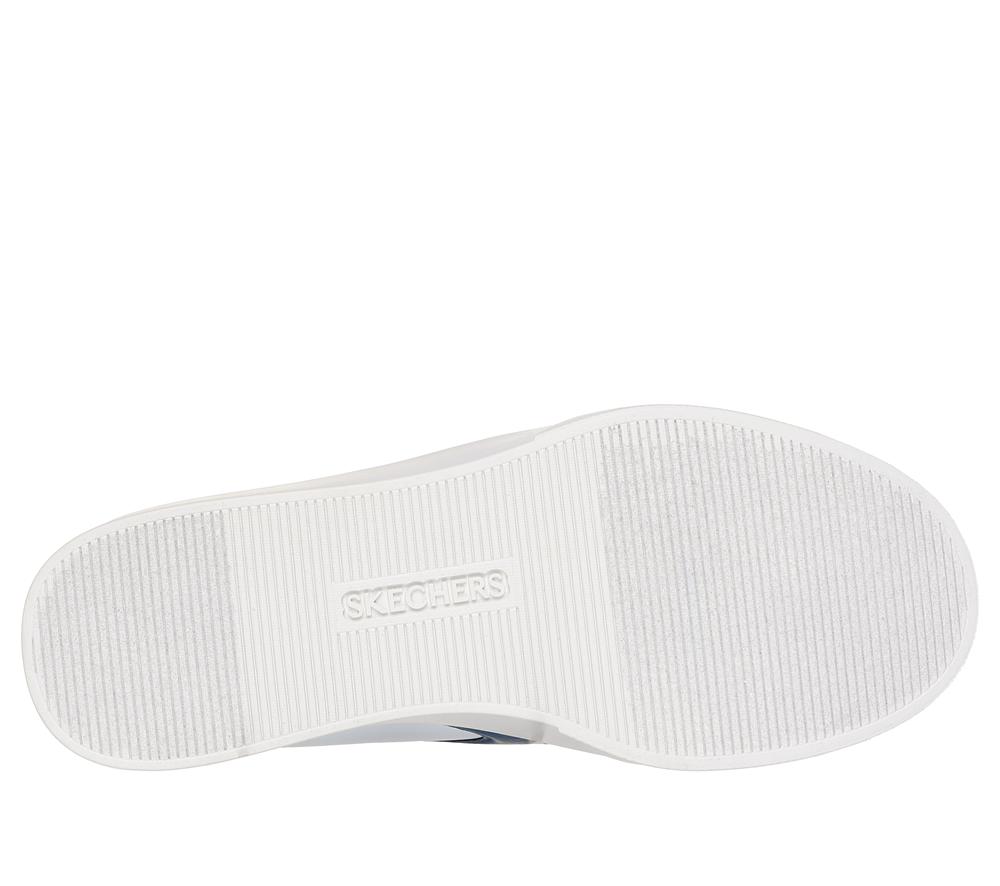 Women Skechers Eden LX - Slick Talk Lace Up Shoes White / Navy  USA |  5642-FJEAP