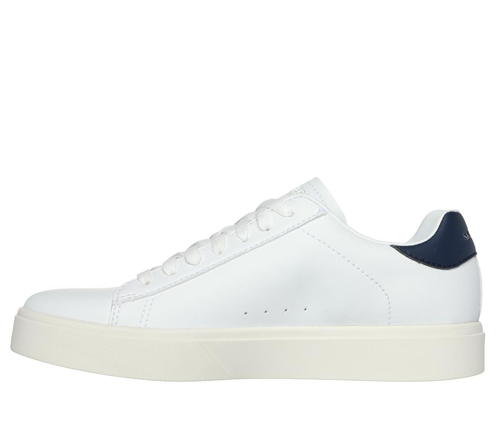 Women Skechers Eden LX - Top Grade Lace Up Shoes White / Navy  USA |  7521-GMPDK