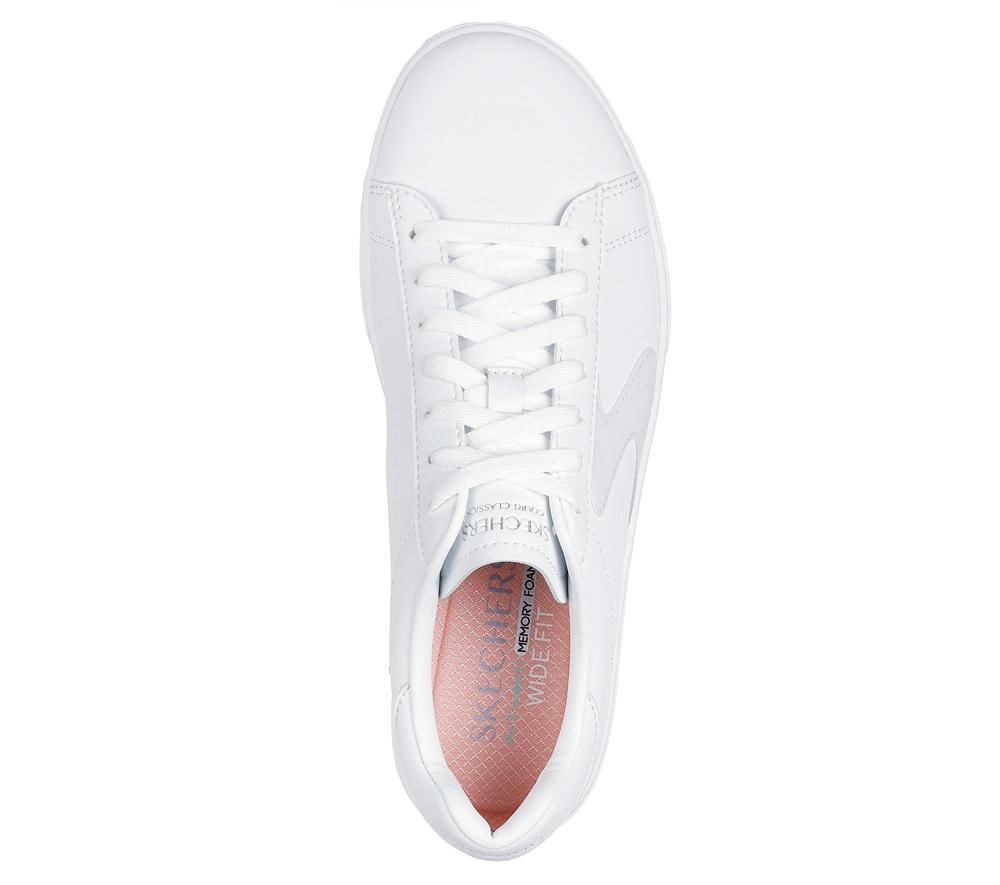 Women Skechers Eden LX - Top Grade Lace Up Shoes White  USA |  6218-UYOBC