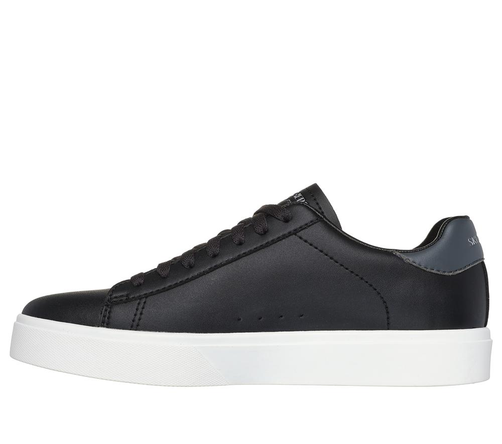Women Skechers Eden LX - Top Grade Lace Up Shoes Black / White  USA |  0971-RDXKZ