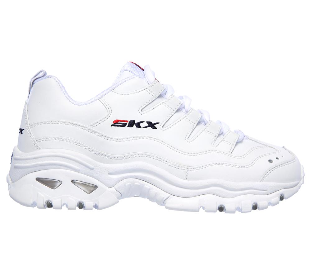 Women Skechers Energy - Timeless Vision Lace Up Shoes White  USA |  6810-PJWMI