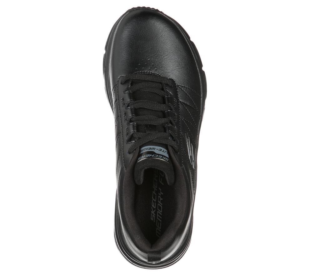 Women Skechers Fashion Fit - Effortless Lace Up Shoes Black  USA |  6279-CVHWG