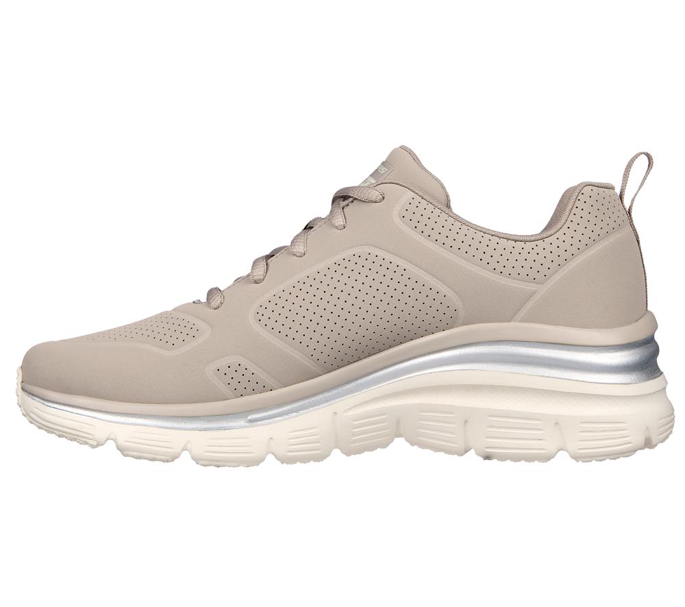Women Skechers Fashion Fit - Timeless Vibe Wedges Taupe Brown  USA |  9564-GNHMR