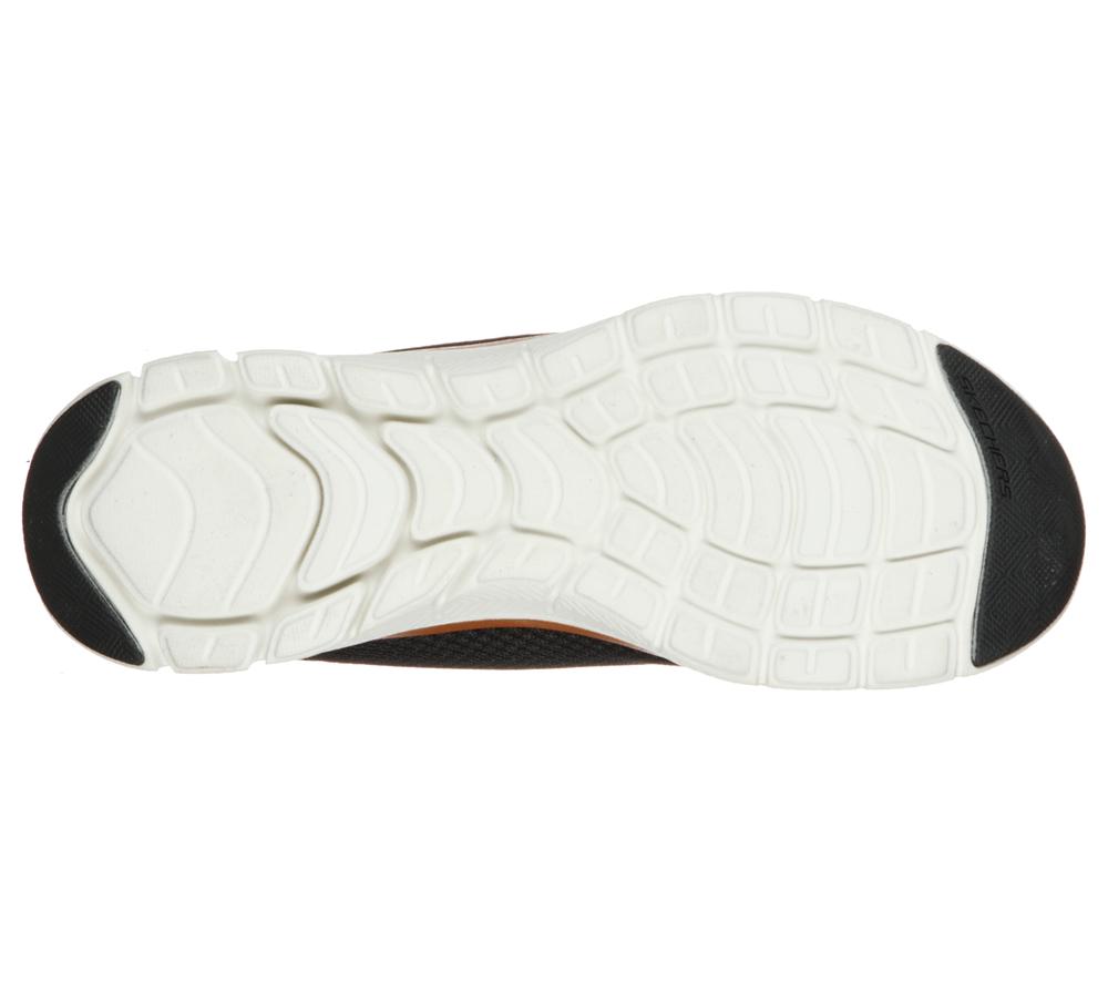 Women Skechers Flex Appeal 4.0 - Brilliant View Sneakers Black / Rose Gold  USA |  7012-BEFAG