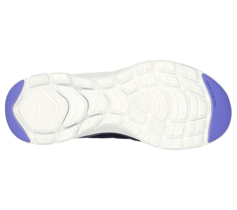 Women Skechers Flex Appeal 4.0 - Elegant Ways Lace Up Shoes Navy / Multicolor  USA |  4293-OAIVY