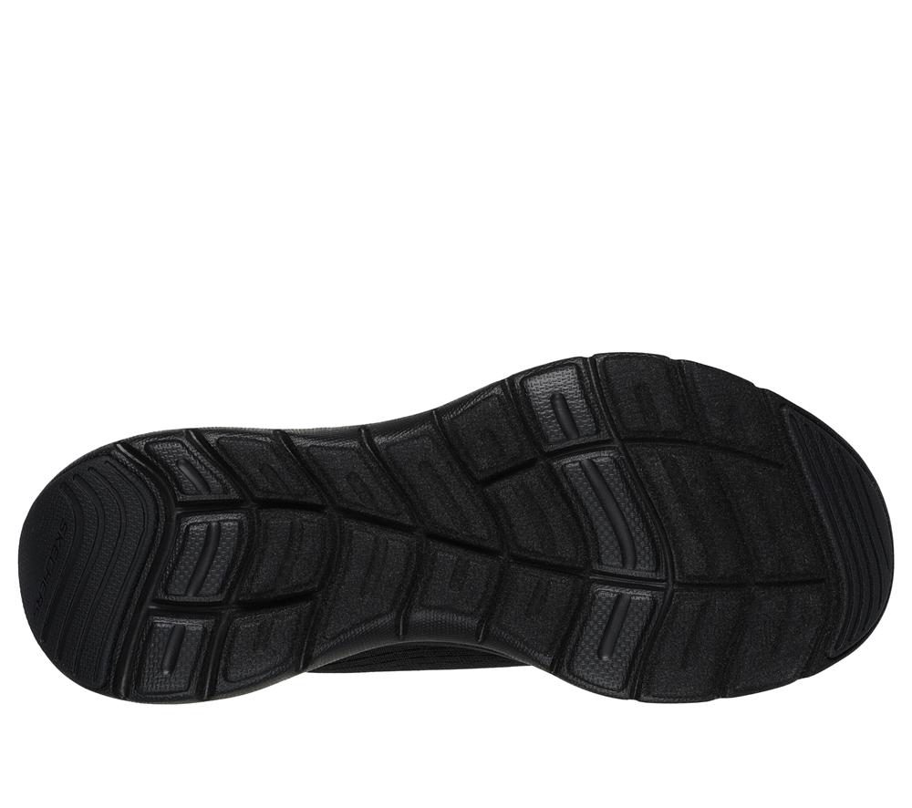 Women Skechers Flex Appeal 5.0 Lace Up Shoes Black  USA |  3109-KTBZE