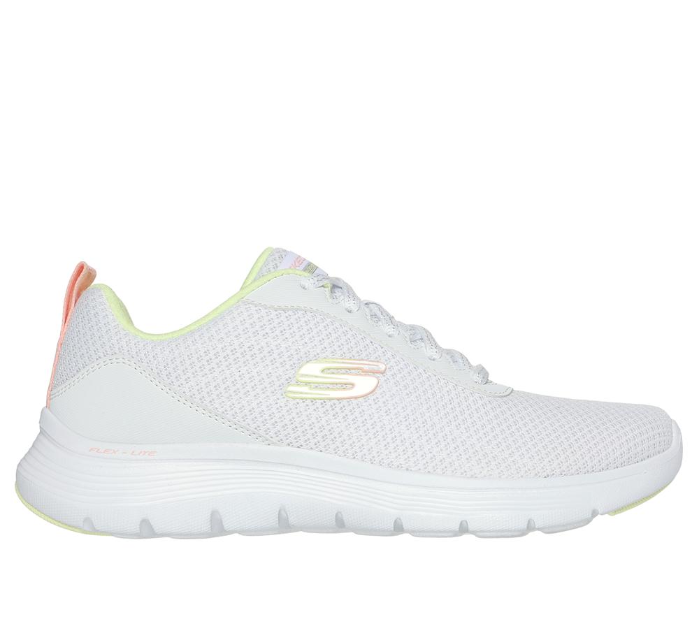 Women Skechers Flex Appeal 5.0 - New Thrive Lace Up Shoes White / Multicolor  USA |  2103-WPXIK
