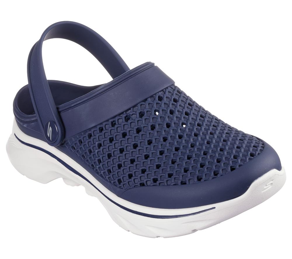 Women Skechers Foamies: GO WALK 7 - Joyous Sandals Navy / White  USA |  7328-PBDUL