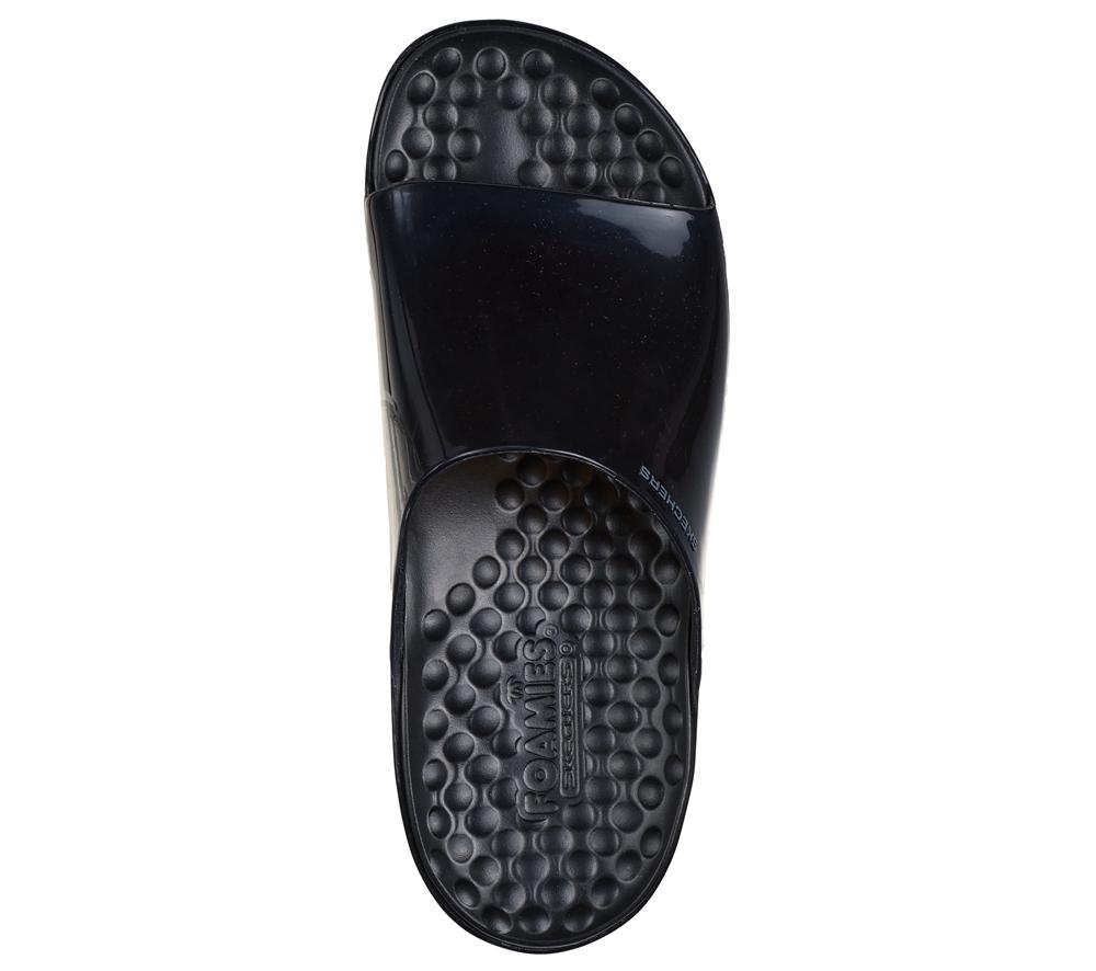 Women Skechers Foamies: Namaste - Inner Peace Sandals Black  USA |  0265-CLFUT