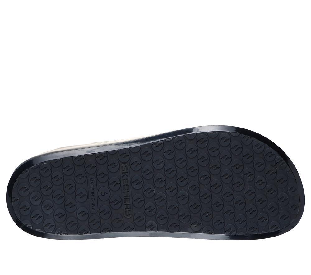 Women Skechers Foamies: Namaste - Inner Peace Sandals Black  USA |  0265-CLFUT
