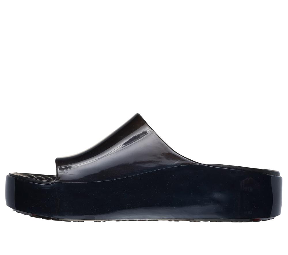 Women Skechers Foamies: Namaste - Inner Peace Sandals Black  USA |  0265-CLFUT