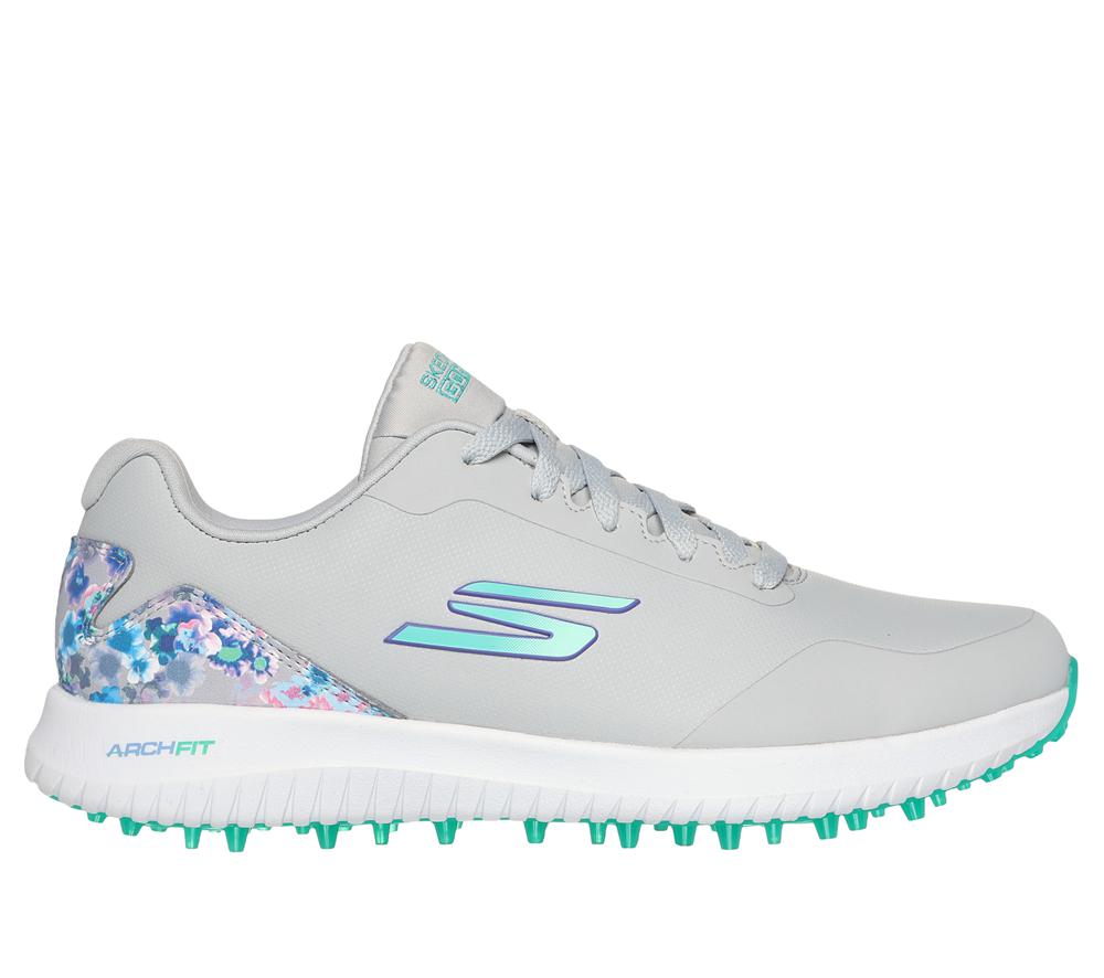 Women Skechers GO GOLF Max 3 Lace Up Shoes Grey / Multicolor  USA |  2679-YFPKH