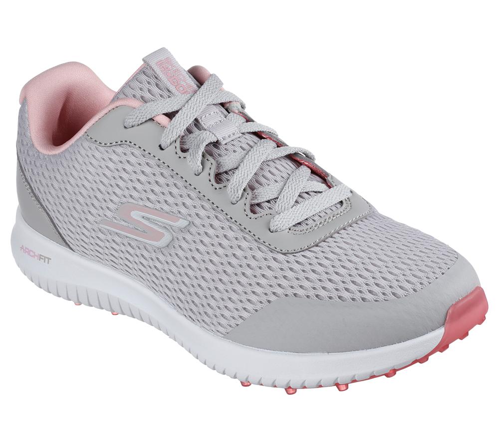 Women Skechers GO GOLF Max Fairway 3 Sneakers Grey / Pink  USA |  6931-HAMVL