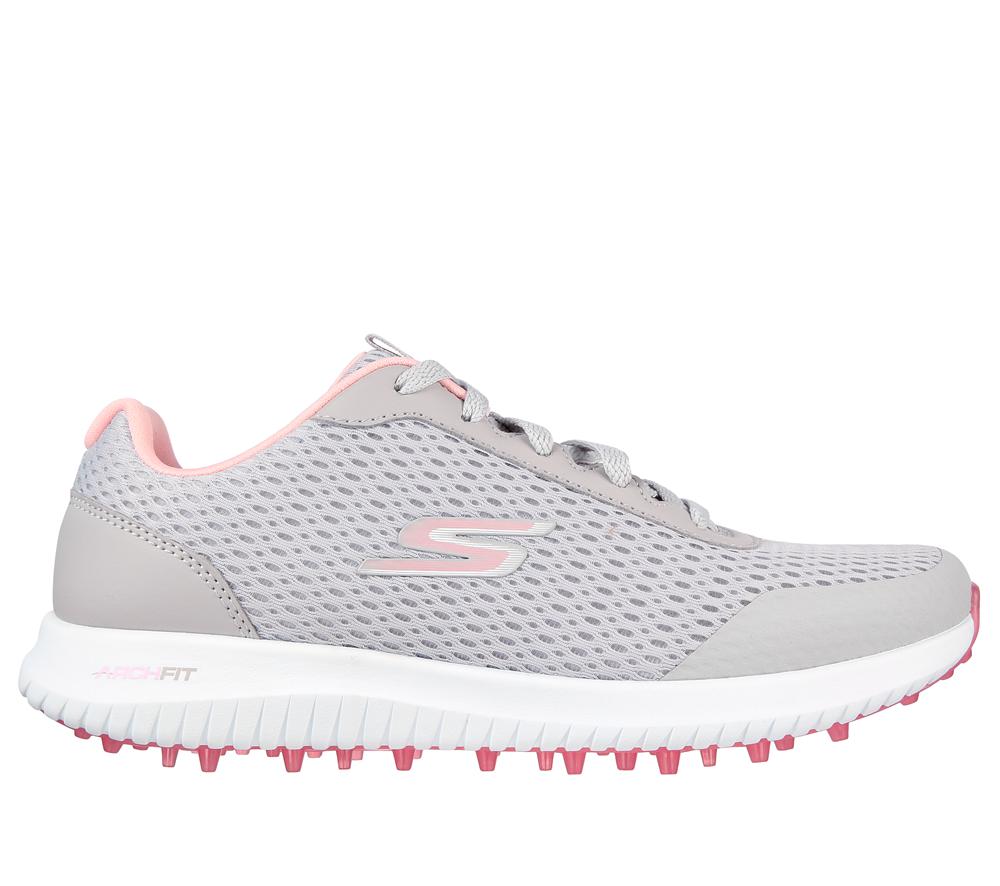 Women Skechers GO GOLF Max Fairway 3 Sneakers Grey / Pink  USA |  6931-HAMVL