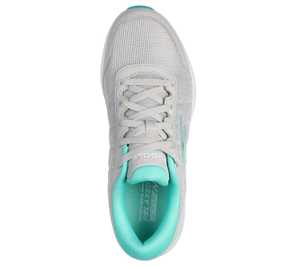 Women Skechers GO GOLF Max - Fairway 4 Lace Up Shoes Grey / Turquoise  USA |  0397-CUBVO