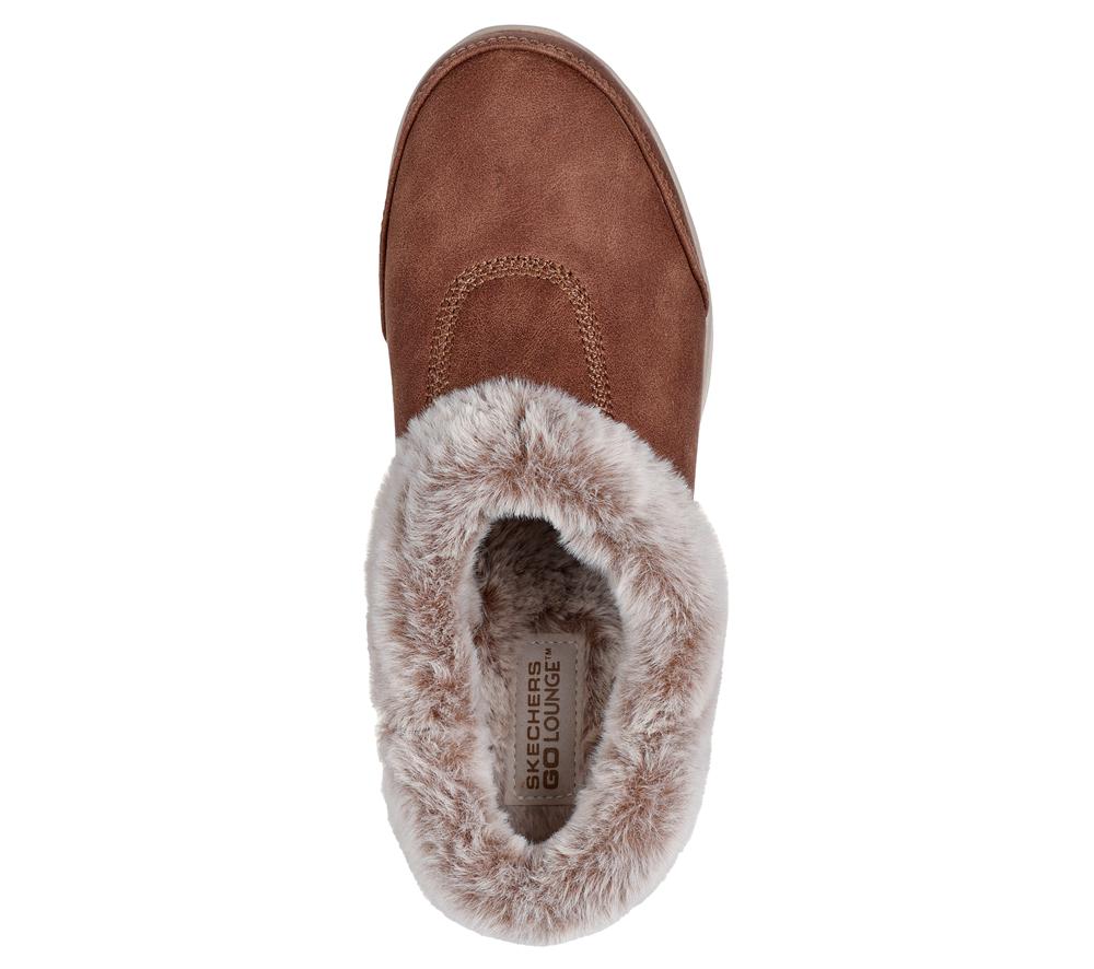 Women Skechers GO Lounge: On-the-GO Joy - Gratify Slip On Shoes Chestnut Brown  USA |  2041-OQJWX