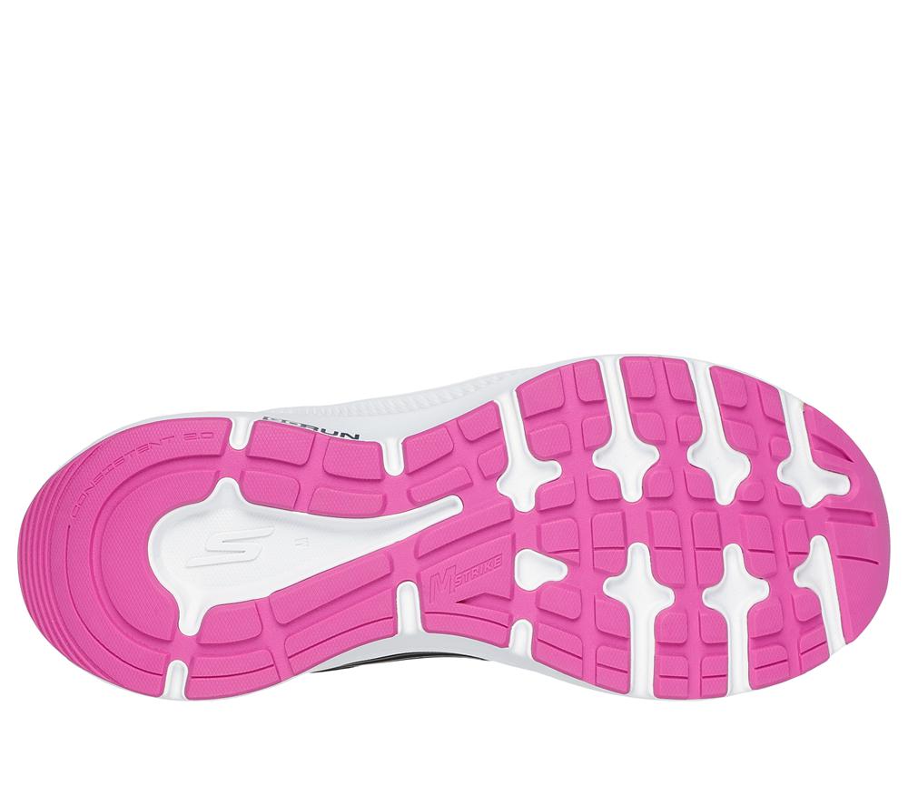 Women Skechers GO RUN Consistent 2.0 - Advantage Lace Up Shoes Black / Fuchsia  USA |  8350-AQTXF