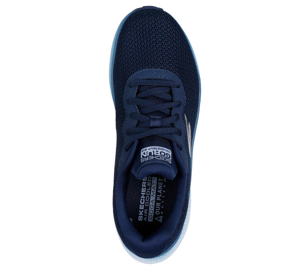 Women Skechers GO RUN Consistent 2.0 - Fast Pace Lace Up Shoes Navy / Blue  USA |  4961-FOVAL