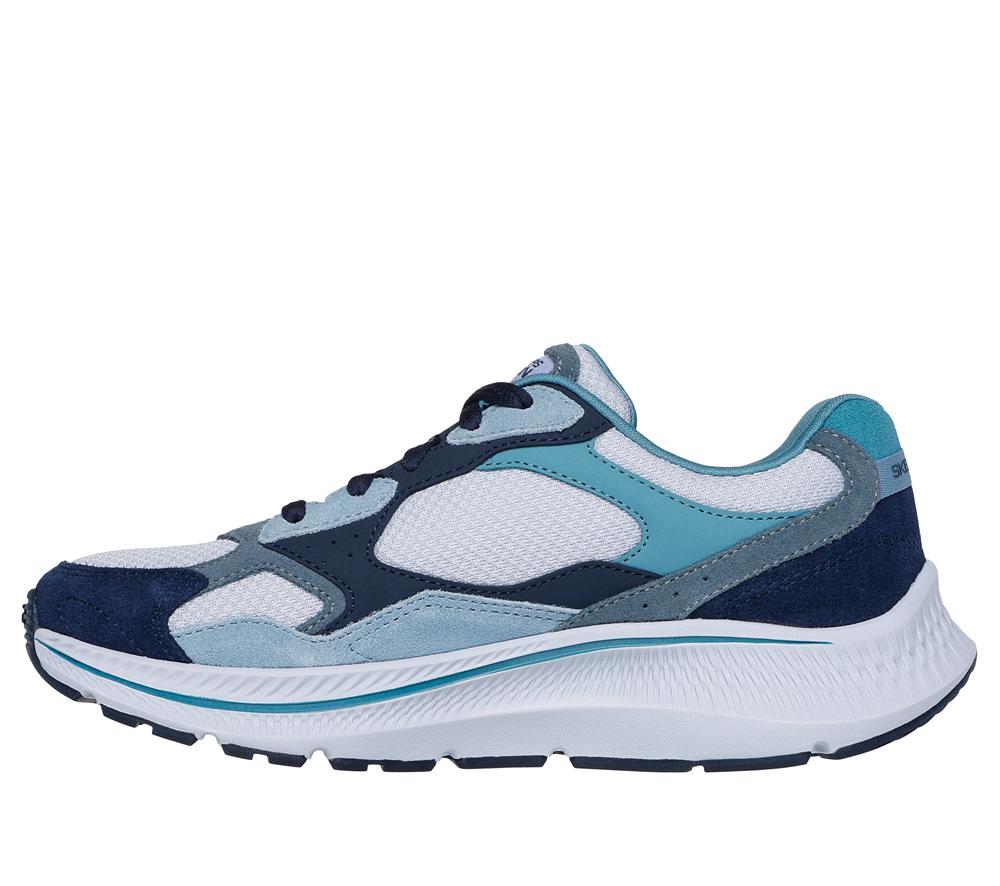 Women Skechers GO RUN Consistent 2.0 - Retro Stride Lace Up Shoes Blue / Navy  USA |  1754-PZHEA